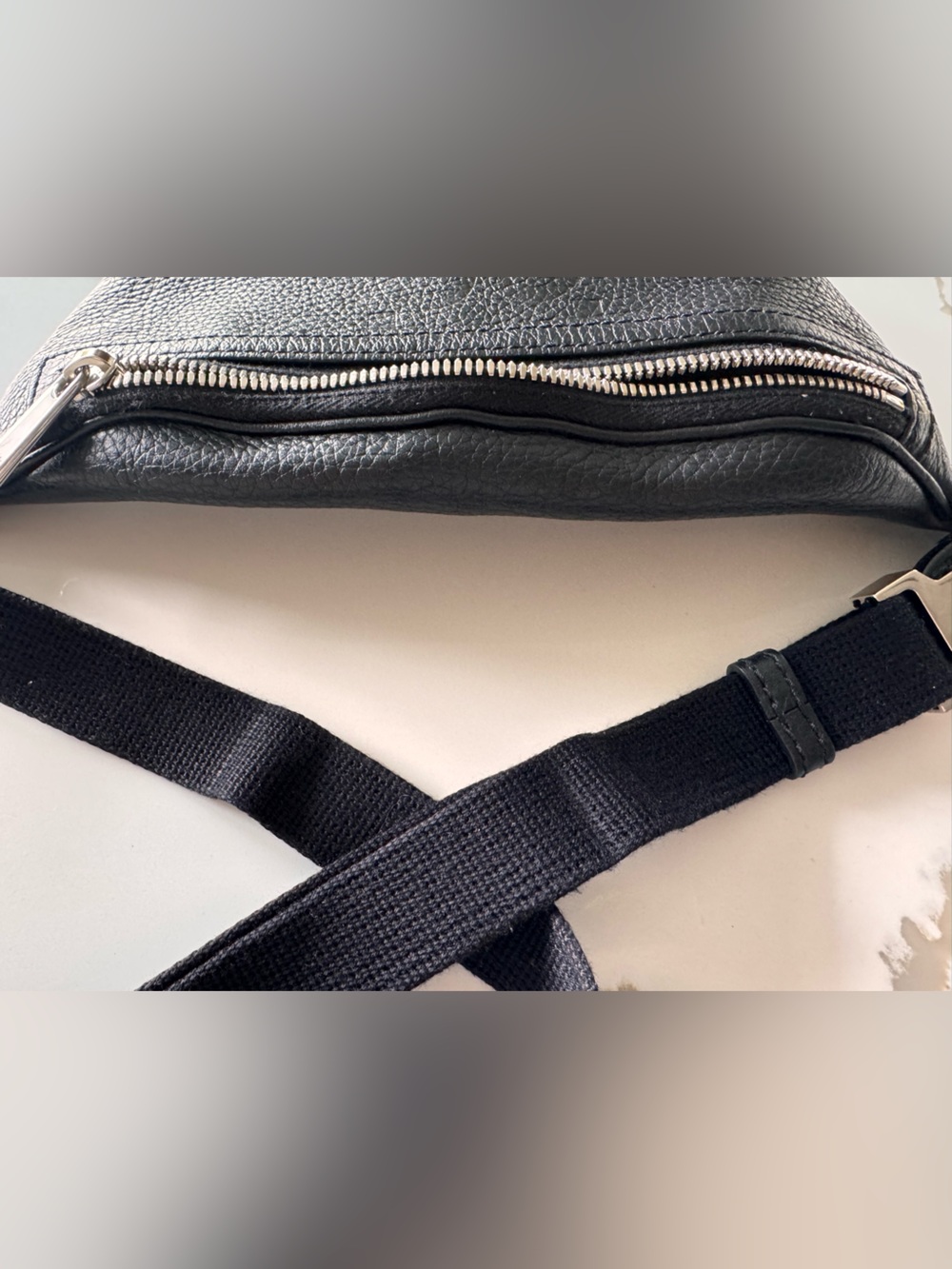 🔥 Gucci Jumbo GG Small Belt Bag Black Leather - Picture 15 of 17